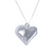 tin and diamond heart pendant