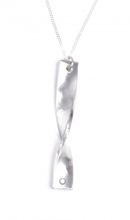 Tenth Anniversary Twisted Diamond Pendant