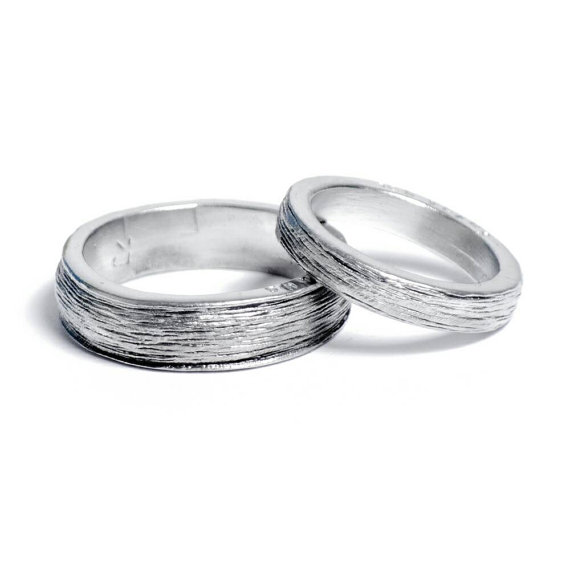 Him & Her Tin Rings for 10th Anniversary