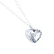 10th wedding anniversary tin heart pendant