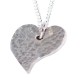 Offshaped Tin Heart Necklace