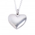 Polished 10 Year Anniversary Heart Necklace